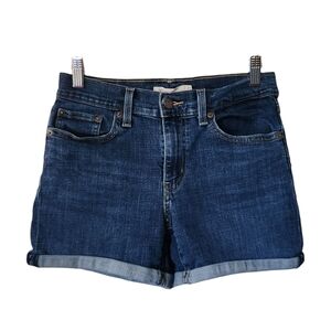 Levi's Women's Size 27 Mid Length Denim Cuffed Shorts